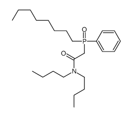 N,N-dibutyl-2-[octyl(phenyl)phosphoryl]acetamide Structure
