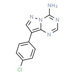 8-(4-Chlorophenyl)pyrazolo[1,5-a][1,3,5]triazin-4-amine structure