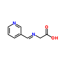 Glycine, N-(3-pyridinylmethylene)- (9CI)结构式