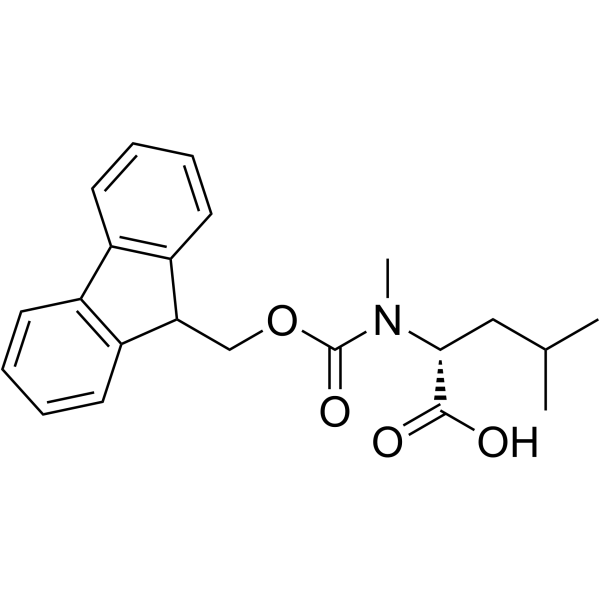 Fmoc-N-Methyl-D-leucine structure