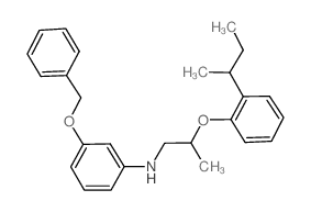 3-(Benzyloxy)-N-{2-[2-(sec-butyl)phenoxy]-propyl}aniline Structure