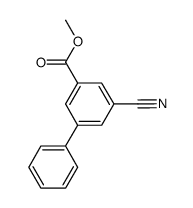 Methyl 5-cyanobiphenyl-3-carboxylate结构式