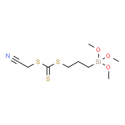 Cyanomethyl [3-(trimethoxysilyl)propyl] trithiocarbonate Structure