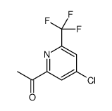 1-[4-chloro-6-(trifluoromethyl)pyridin-2-yl]ethanone结构式