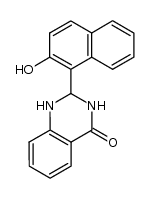 1,2-dihydro-2-(2-hydroxy-1-naphthyl)quinazolin-4(3H)-one结构式