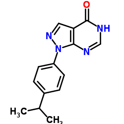 1-(4-Isopropylphenyl)-1H-pyrazolo[3,4-d]pyrimidin-4(5H)-one结构式