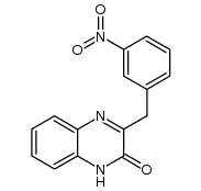 3-m-nitrobenzyl-2(1H)-quinoxalinone结构式