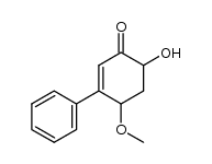 6-hydroxy-4-methoxy-3-phenyl-2-cyclohexenone结构式