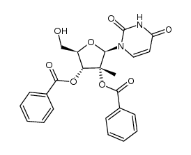 2',3'-di-O-benzoyl-5'-O-(4-methoxytrityl)-2'-C-methyluridine结构式