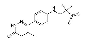 6-[4-(2-methyl-2-nitropropylamino)phenyl]-5-methyl-4,5-dihydro-3(2H)-pyridazinone结构式