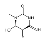 2(1H)-Pyrimidinone,4-amino-5-fluoro-5,6-dihydro-6-hydroxy-1-methyl-,trans-结构式