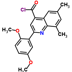 2-(2,5-Dimethoxyphenyl)-6,8-dimethyl-4-quinolinecarbonyl chloride Structure