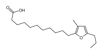 11-(3-methyl-5-propylfuran-2-yl)undecanoic acid结构式