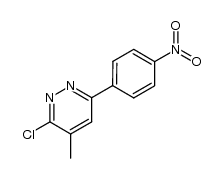 3-chloro-4-methyl-6-(4-nitrophenyl)pyridazine Structure