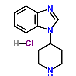 1-(PIPERIDIN-4-YL)-1H-BENZO[D]IMIDAZOLE HYDROCHLORIDE结构式