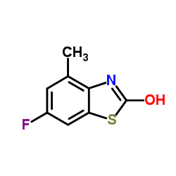 6-Fluoro-4-methyl-1,3-benzothiazol-2(3H)-one结构式