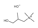 3-Dimethylamino-2-methyl-propanol-(1)-hydroxymethylat Structure