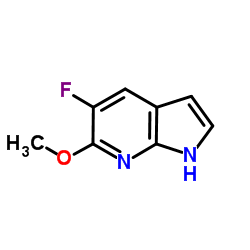 5-fluoro-6-methoxy-1H-pyrrolo[2,3-b]pyridine结构式