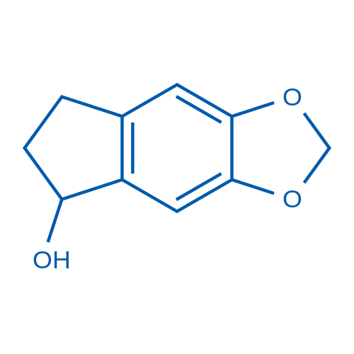 6,7-二氢-5H-茚并[5,6-d][1,3]二氧戊环-5-醇结构式