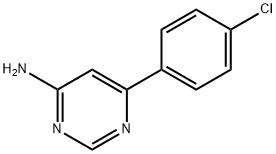 6-(4-氯苯基)嘧啶-4-胺结构式