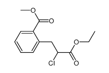 methyl 2-(2-chloro-2-ethoxycarbonylethyl)benzoate结构式