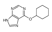 6-cyclohexyloxy-7H-purine结构式