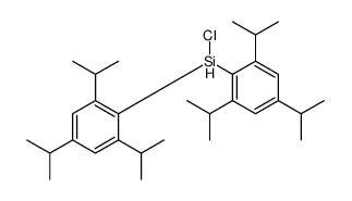 chloro-bis[2,4,6-tri(propan-2-yl)phenyl]silane结构式