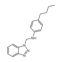 N-(1H-1,2,3-BENZOTRIAZOL-1-YLMETHYL)-4-BUTYLANILINE结构式