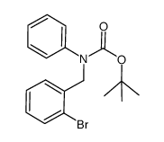 tert-butyl (2-bromobenzyl)(phenyl)carbamate结构式