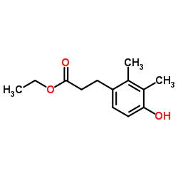 3-(4-Hydroxy-2,3-Dimethyl-Phenyl)-Propionic Acid Ethyl Ester结构式