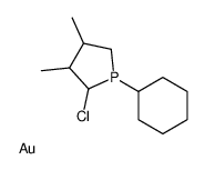 2-chloro-1-cyclohexyl-3,4-dimethylphospholane,gold Structure