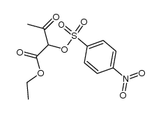 Ethyl 2-[[(p-nitrophenyl)sulfonyl]oxy]acetoacetate Structure