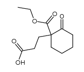 3-(1-ethoxycarbonyl-2-oxo-cyclohexyl)-propionic acid结构式