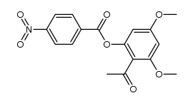 4',6'-dimethoxy-2'-(4-nitrobenzoyloxy)acetophenone结构式