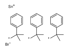 bromo-tris(2-methyl-2-phenylpropyl)stannane Structure