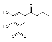 1-(3,4-dihydroxy-5-nitrophenyl)pentan-1-one结构式