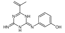 3-[(4-amino-6-prop-1-en-2-yl-1,3,5-triazin-2-yl)amino]phenol结构式