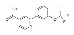 2-[3-(trifluoromethoxy)phenyl]pyridine-4-carboxylic acid结构式