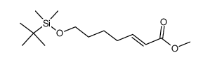 (E)-7-(tert-butyl-dimethylsilanyloxy)-hept-2-enoic acid methyl ester结构式