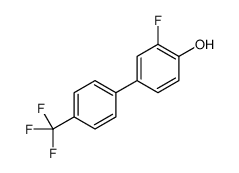 2-fluoro-4-[4-(trifluoromethyl)phenyl]phenol结构式