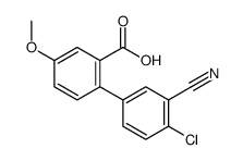 2-(4-chloro-3-cyanophenyl)-5-methoxybenzoic acid结构式