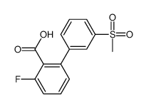 2-fluoro-6-(3-methylsulfonylphenyl)benzoic acid结构式