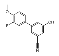 3-(3-fluoro-4-methoxyphenyl)-5-hydroxybenzonitrile结构式