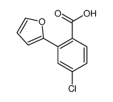 4-chloro-2-(furan-2-yl)benzoic acid Structure
