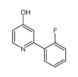 2-(2-fluorophenyl)-1H-pyridin-4-one结构式