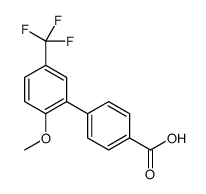 4-[2-methoxy-5-(trifluoromethyl)phenyl]benzoic acid Structure