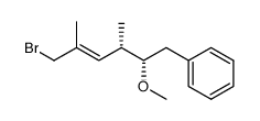 (2S,3S,4E)-6-bromo-2-methoxy-3,5-dimethyl-1-phenyl-4-hexene Structure