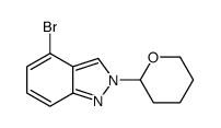 4-溴-2-(四氢-2H-吡喃-2-基)-2H-吲唑结构式