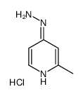 4-Hydrazino-2-methylpyridine hydrochloride (1:1) Structure