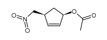 (+/-)-(1R,4S)-1-acetoxy-4-(nitromethyl)-2-cyclopentene结构式